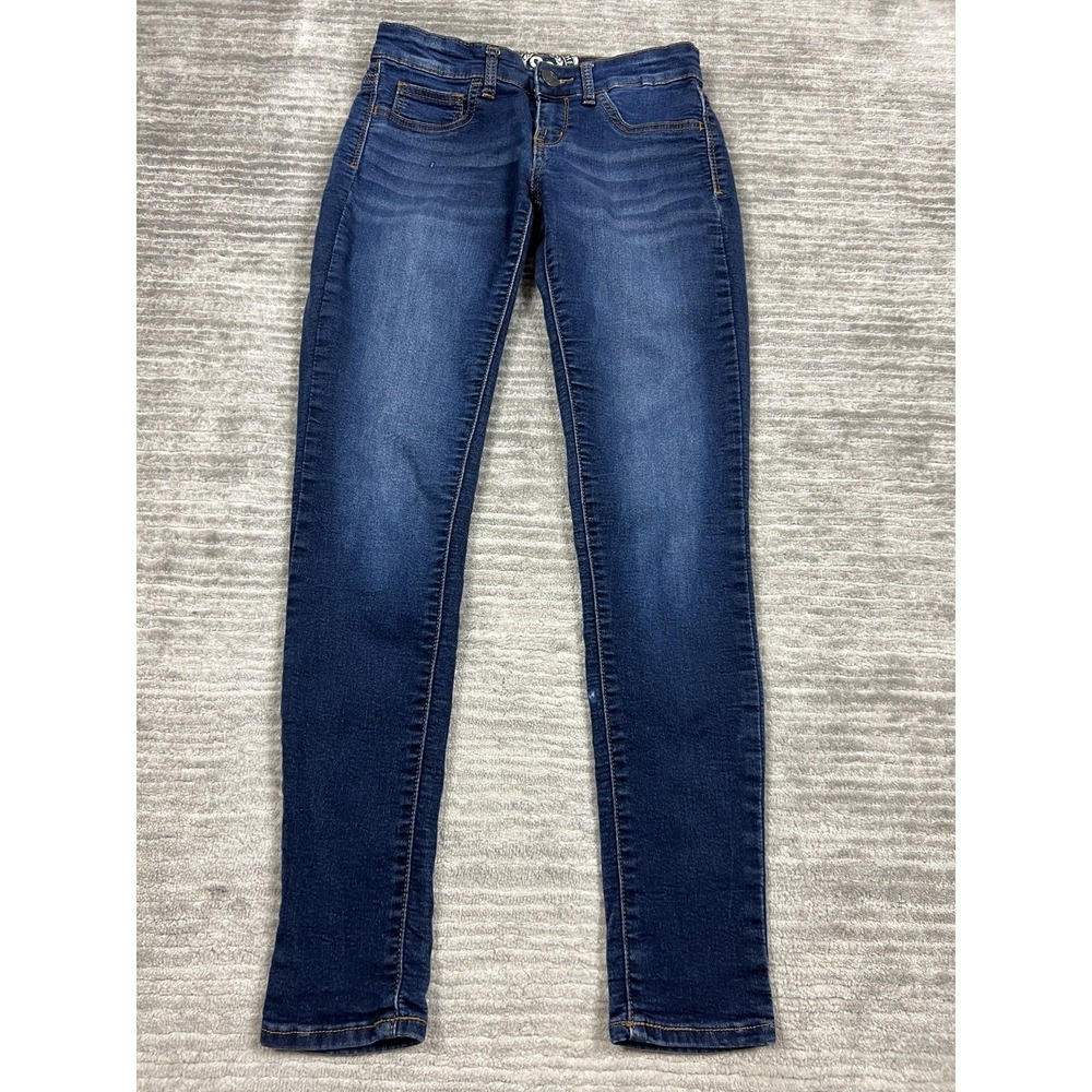 So Jeans Juniors 5 Blue Dark Wash Jegging Cotton Blend Skinny
